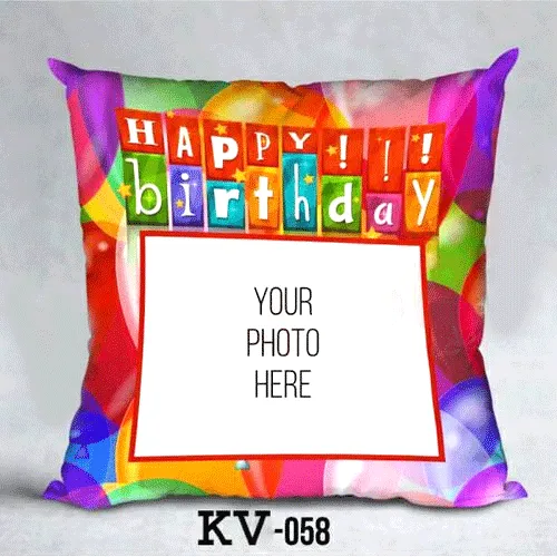 Customize Happy Birthday Cushion